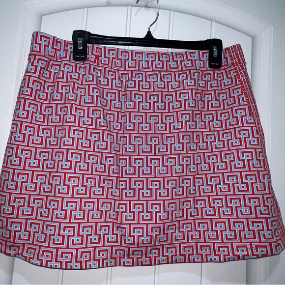 J. McLaughlin Women’s Red Aztec Golf Skort Size XL - Picture 3 of 6
